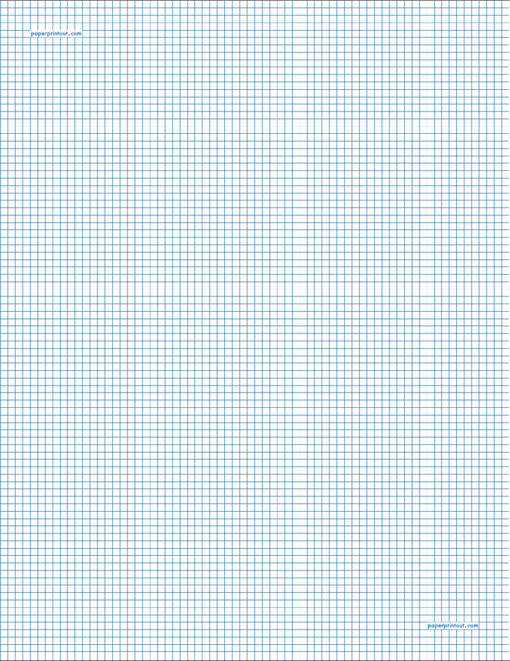 Printable Graph Paper 1/8 Inch