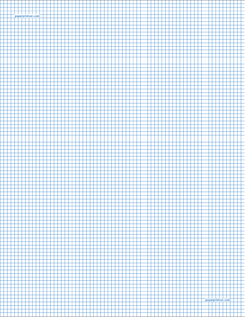 Printable Graph Paper 1/8 Inch | Grid Paper Printable