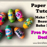 Boho Paper Beads   Hot Colours   Free Printables! Make These Paper Beads  With Me. Pertaining To Free Printable Paper Bead Patterns