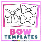 Bow Template (Free Printables)   Superstar Worksheets For Printable Paper Bow Template