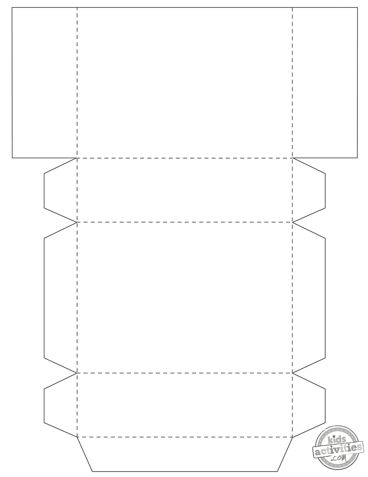 Box Template Ready To Print And Build | Kids Activities Blog pertaining to Printable Paper Craft Box