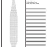 Brick Stitch Bead Patterns Journal: 13 Bead Base Row 3 Drop Blank Regarding Free Printable Brick Stitch Earring Graph Paper