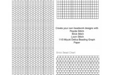 Brick Stitch Graph Paper Brick Stitch, Peyote Stitch And Loom Stitch within Printable Peyote Stitch Graph Paper
