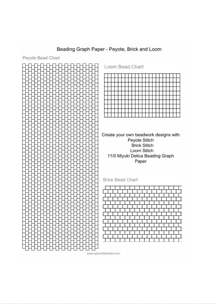 Printable Peyote Graph Paper