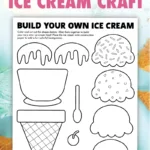 Build Your Own Ice Cream   Free Printable Craft   Pjs And Paint Within Ice Cream Printable Paper