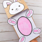 Bunny Paper Bag Puppet With Free Printable Bunny Template Pertaining To Printable Paper Puppet