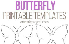 Butterfly Template | Free Printable Butterfly Outlines - One pertaining to Printable Paper Butterfly Cutting