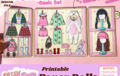 Buy Paper Doll House Printable Dress Up Activity For Kids, Diy regarding Quiet Book Printable Paper Doll House