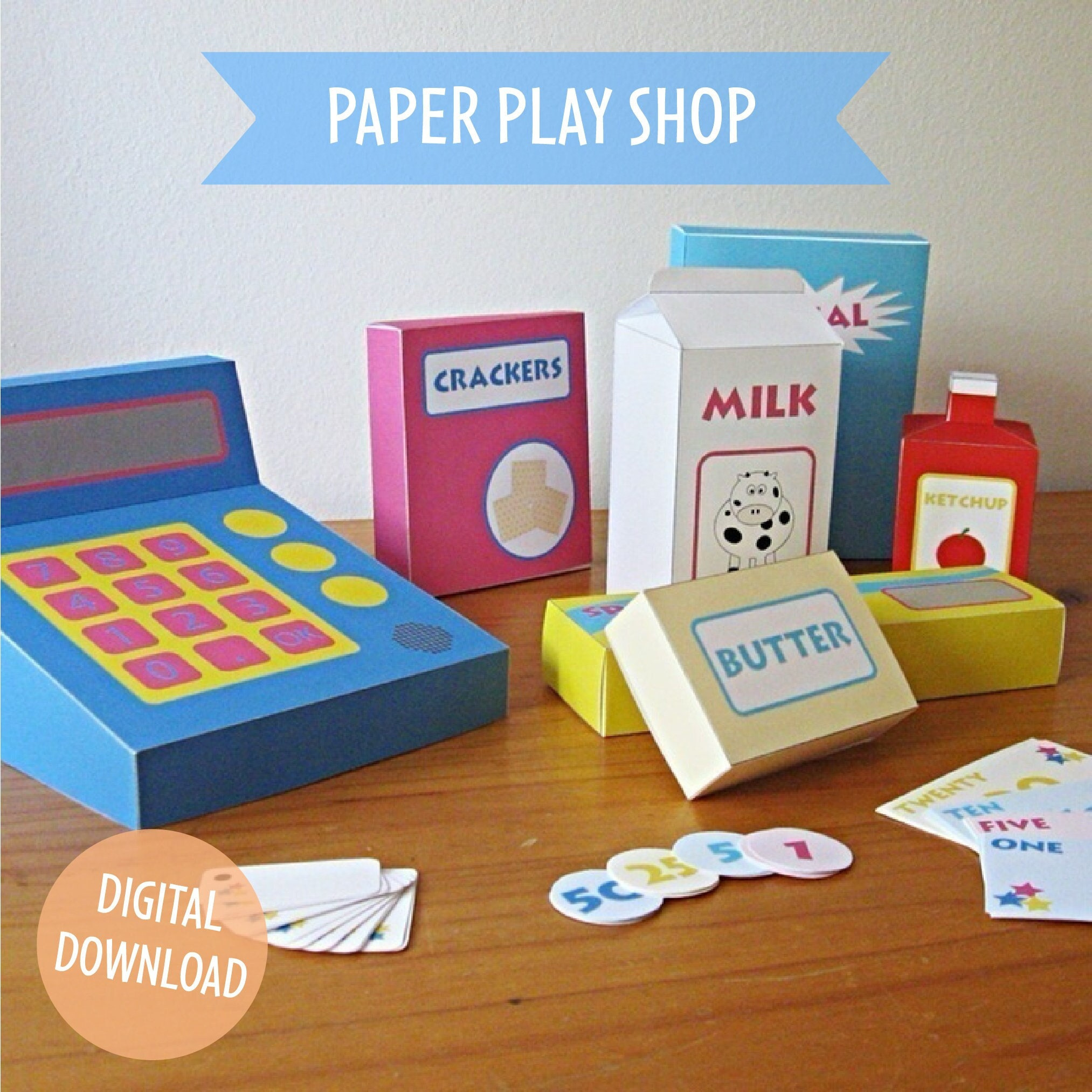 Buy Printable Crafts For Kids | Paper Play Shop | Digital Download inside Printable Paper Products