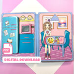 Buy Printable Doll House Printable Dollhouse Busy Book Preschool For Printable Paper Doll Books