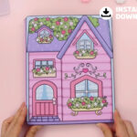 Buy The Digital Paper Dollhouse And Doll Set Printable Paper Doll Within Printable Paper Doll House