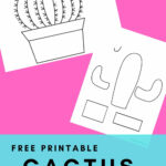 Cactus Template Free Printable Craft   With Free Printable Paper Cactus Template