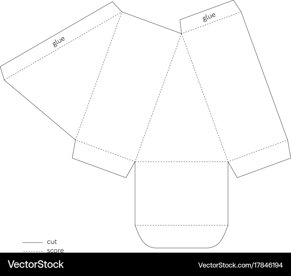Cake Slice Box Template Vector Images (47) for Printable Paper Cake Slice Box Template