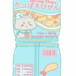 Captain Claws Shrimp Chips Sticker For Printable Paper Squishy Template Food