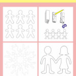 Chain People Printable Throughout Printable Paper Doll Chain Template