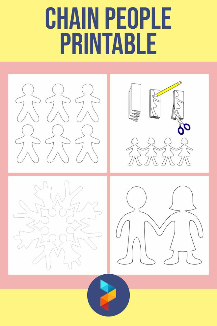 Printable Paper Doll Chain Template