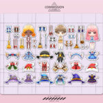 Chibi Themed Paper Dolljiyu G On Dribbble Within Printable Paper Doll Chibi
