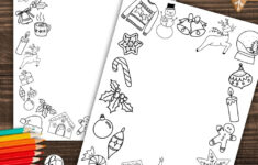 Christmas Border Paper Free Printable - Hand Lettered Printables with regard to Holiday Printable Paper