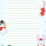 Christmas Holiday Lined Paper Free Google Docs Template   Gdoc.io In Holiday Printable Paper