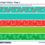 Christmas Paper Chains | Pawprint Family Throughout Christmas Printable Paper Chains