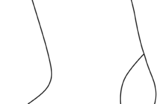 Christmas Stocking Patterns (Printable Stencils &amp; Templates throughout Printable Paper Stocking Template
