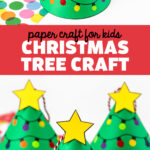 Christmas Tree Craft   Fireflies And Mud Pies Pertaining To Printable Paper Christmas Tree