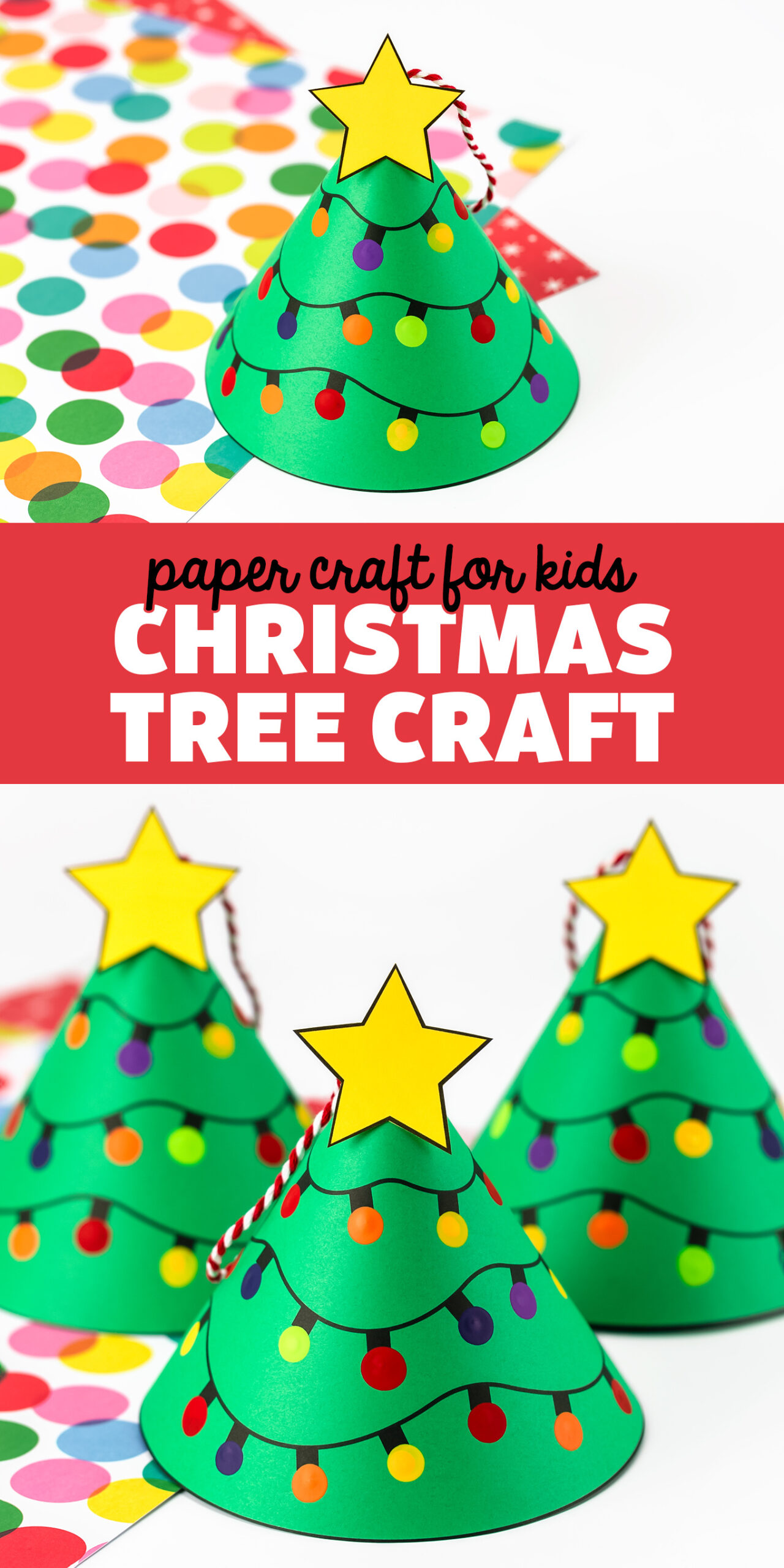 Christmas Tree Craft - Fireflies And Mud Pies pertaining to Printable Paper Christmas Tree