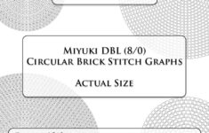 Circular Brick Stitch Graph Paper - Miyuki Delica 8/0 Actual Size inside Printable Rosette Beading Graph Paper