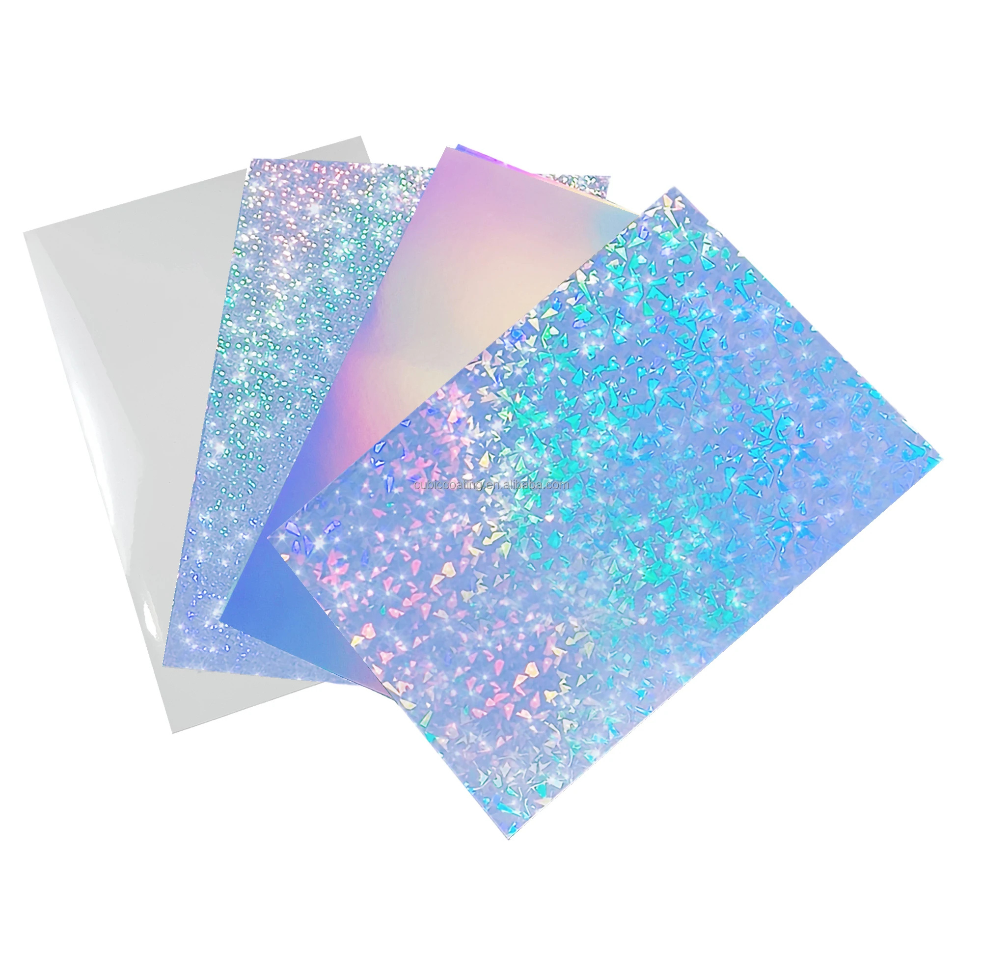 Coating Coating Holographic Sticker Paper Printable Vinyl Sticker Paper Holographic Sheets Inkjet Vinyl Paper with Holographic Printable Paper