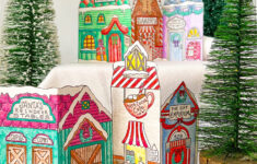 Color-Your-Own Christmas Village - Free Printable Coloring Pages with regard to Printable Paper Christmas Village Template