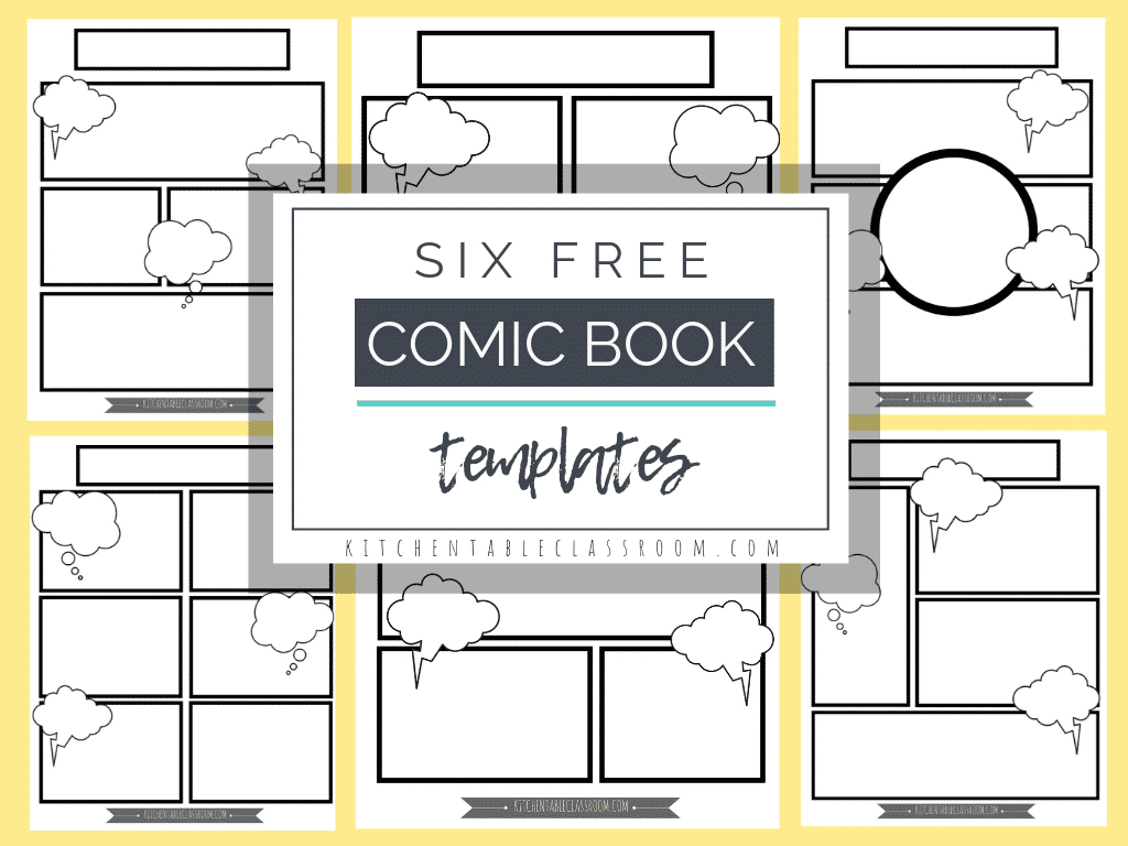 Comic Book Templates - Free Printable Pages - The Kitchen Table pertaining to Comic Book Printable Paper