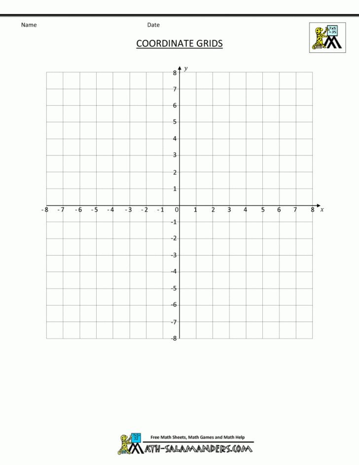 Four Quadrant Graph Paper Printable
