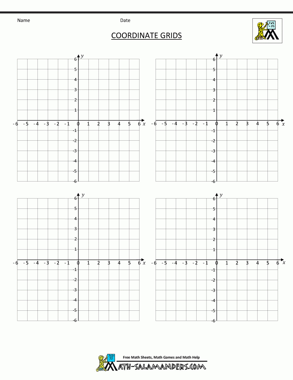 Coordinate Plane Grid with regard to Printable Graph Paper Coordinate Plane