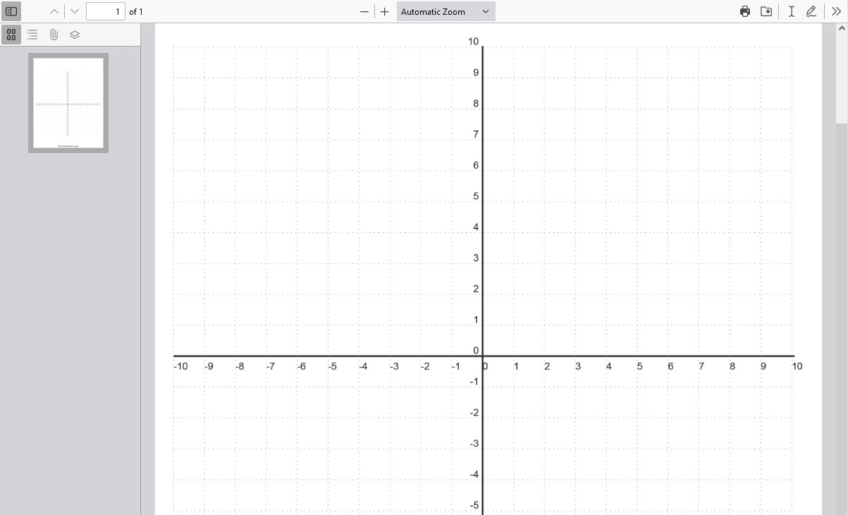 Coordinate Plane (Pdf) | Graph Paper Page in Coordinate Plane Graph Paper Printable
