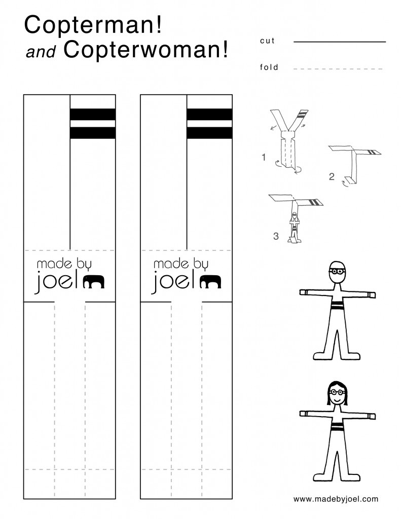 Copter Heroes! Paper Helicopter Toy – Madejoel inside Printable Paper Helicopter