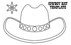 Cowboy Hat Template - 10 Free Pdf Printables | Printablee with Printable Paper Cowboy Hat Template