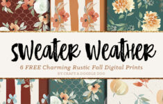 Craft A Doodle Doo: Free Fall Digital Printable Paper Pack regarding Fall Themed Printable Paper