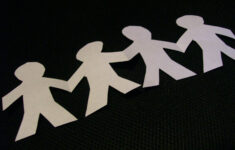 Create Beautiful Paper Doll Chains With Ease | Lovetoknow in Holding Hands Printable Paper Doll Chain Template