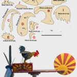 Crowing Rooster Whirligig Construction Video Part One For Free Printable Paper Whirligig Patterns
