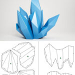 Crystal Papercraft: A Step By Step Tutorial Within Printable Paper Crystal Template