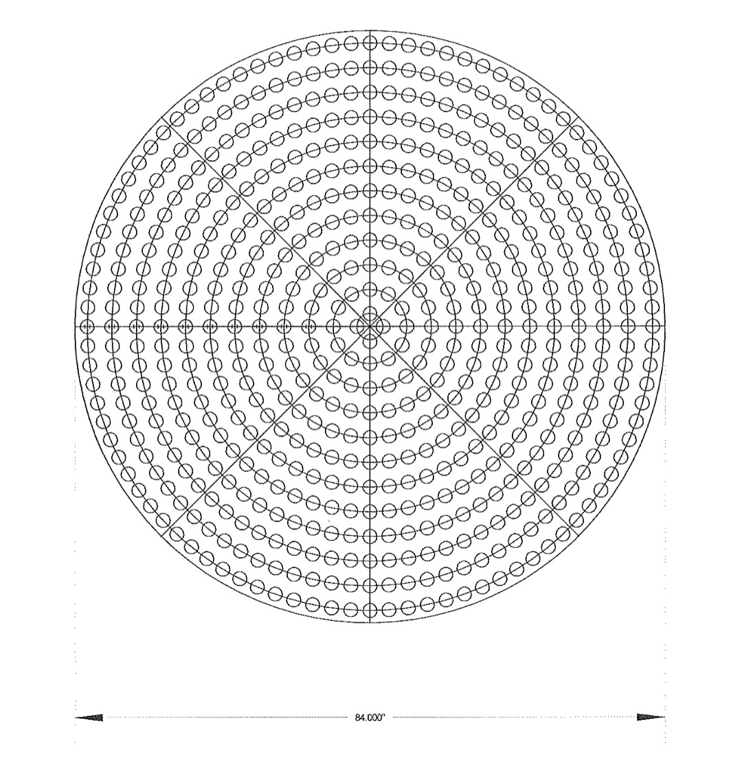 Custom Designs for Printable Rosette Beading Graph Paper