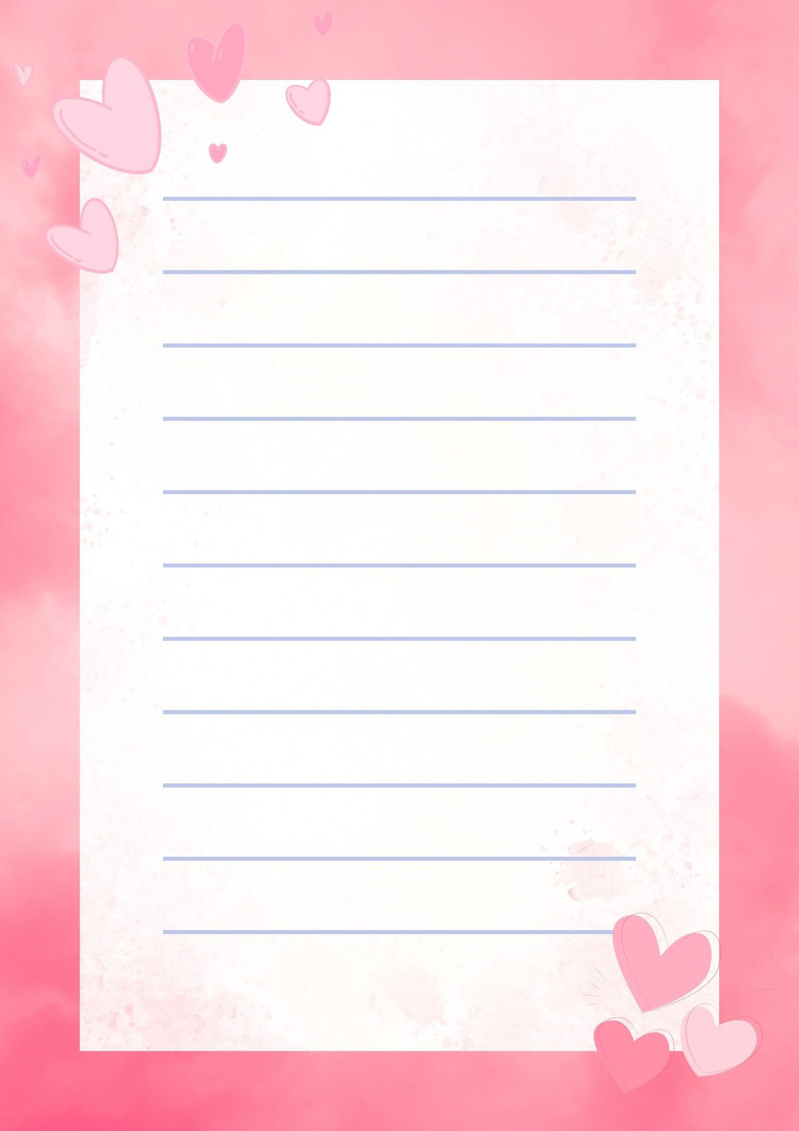 Customize 112+ Heart Page Border Templates Online - Canva inside Printable Paper with Heart Border