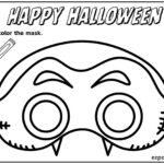 Cut And Color Vampire Halloween Mask Craft – Fun Halloween For Printable Paper Mask