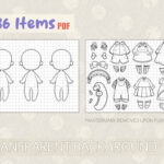 Cute Chibi Paper Doll To Color | Printable Dress Up Craft For Kids With Regard To Printable Paper Doll Chibi