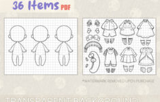 Cute Chibi Paper Doll To Color | Printable Dress-Up Craft For Kids with regard to Printable Paper Doll Chibi