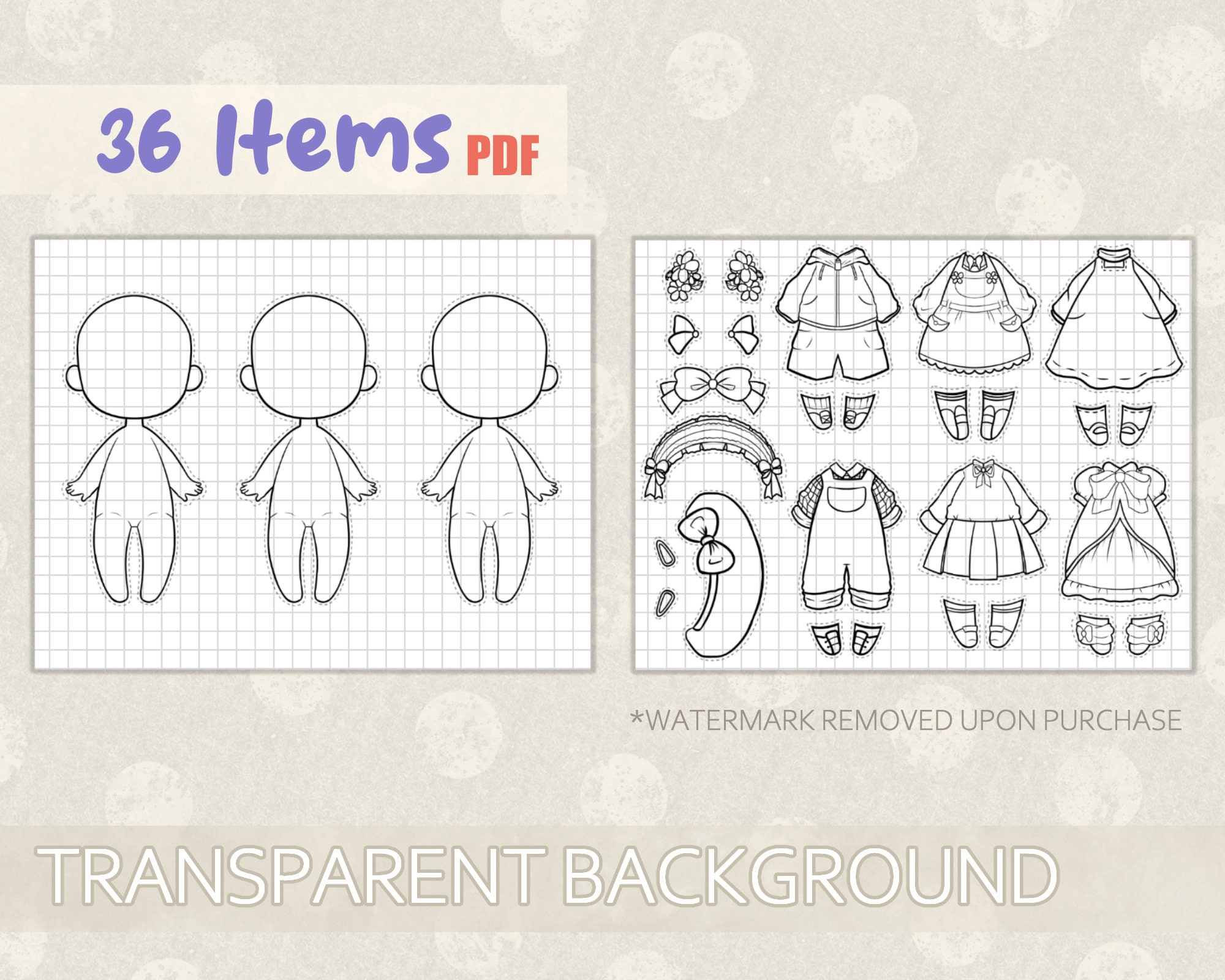 Cute Chibi Paper Doll To Color | Printable Dress-Up Craft For Kids with regard to Printable Paper Doll Chibi