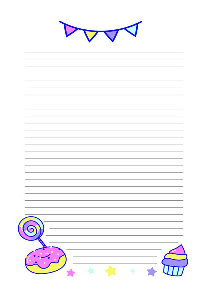 Printable Paper with Lines For Kids
