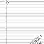 Cute Printable College Ruled Lined Notebook Paper With Margins Pertaining To Notebook Printable Paper