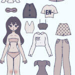 Cute Retro Paper Doll | Paper Dolls Clothing, Paper Doll Dress Intended For Printable Paper Doll Body Free