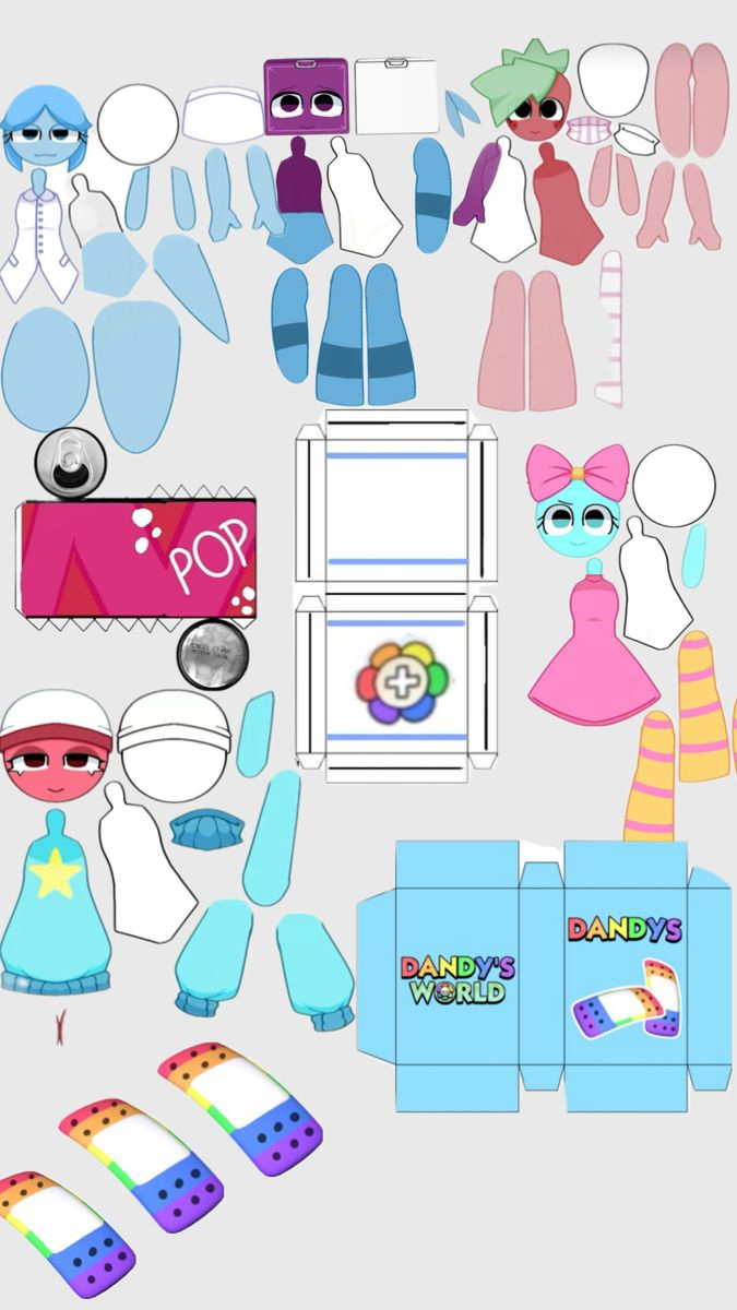 Dandy World Tooms! for Dandy&amp;#039;S World Paper Dolls Printable